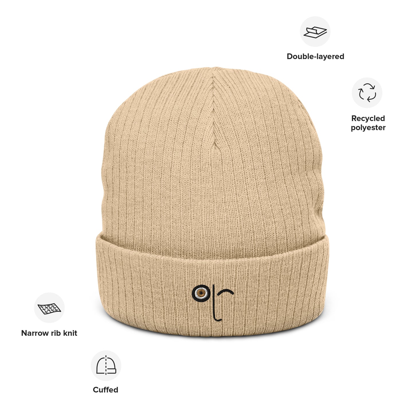 Ribbed Knit Beanie